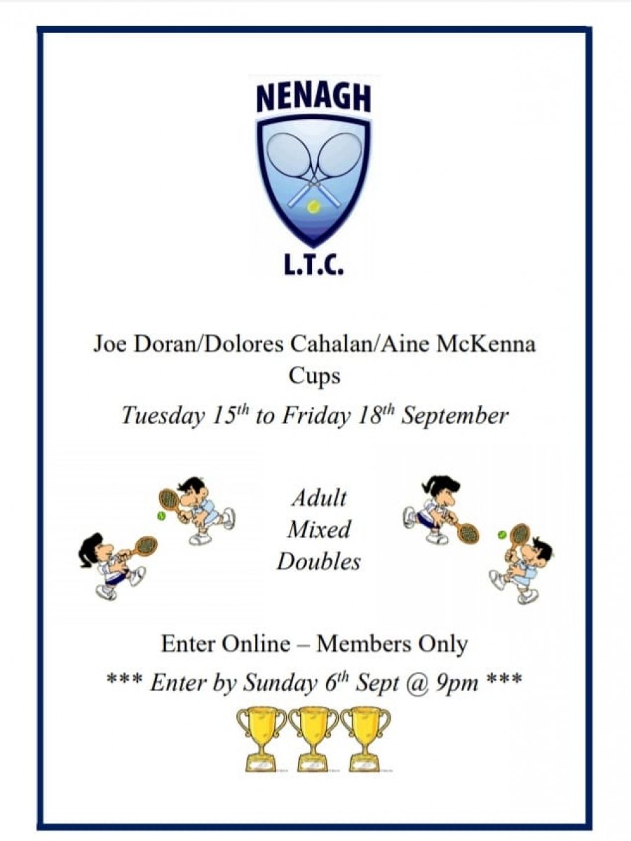 Joe Doran/Dolores Cahalan/Aine McKenna Cups