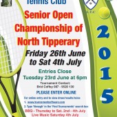 AIB Nenagh Senior Open – 26th June – 4th July