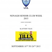 Nenagh Club Week Sep 18th – 26th