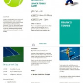 Junior Tennis Camp July 4th – 8th