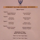 Permanent TSB Team Challenge – Beginners Section Update