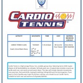Cardio Tennis Spring 2018