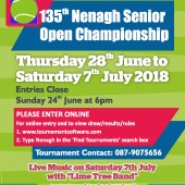 135th Nenagh Senior Open 2018