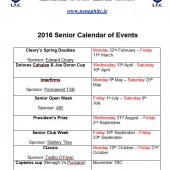 2016 Senior Calendar of Events & News Round Up