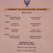 Permanent TSB Team Challenge – Beginners Section Update