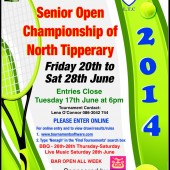 AIB Nenagh Senior Open – Draw & Schedule Of Play